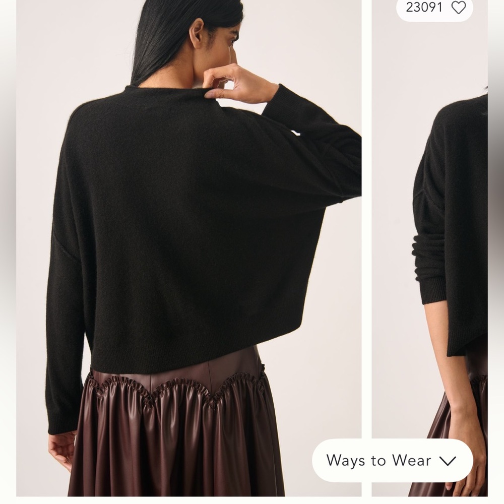 New Anthropologie Alani mock neck cashmere sweater - Picture 11 of 11